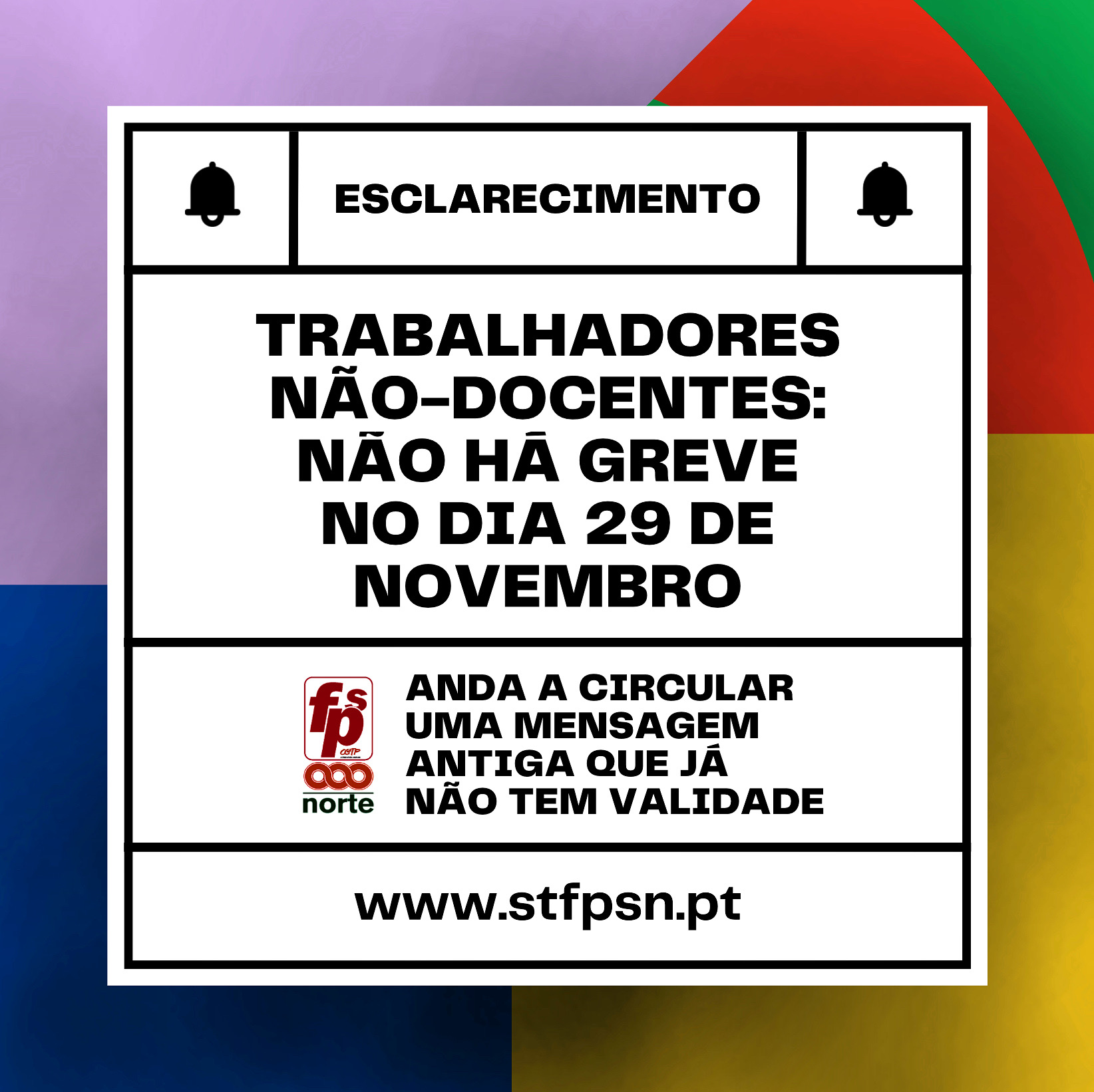 Esclarecimento aos trabalhadores não-docentes!